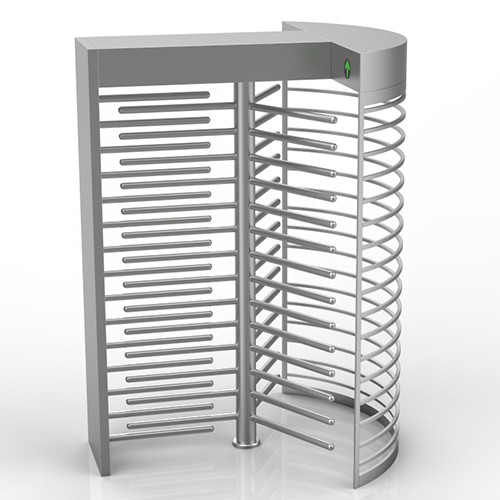 Quality Pedestrian Full Height Double Turnstile Door Gate 500mm Length Stainless Steel for sale