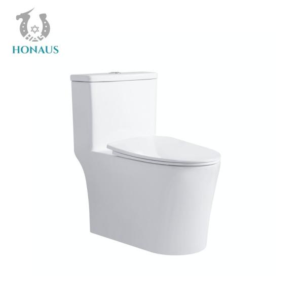 Quality Modern Siphonic Close Coupled Bathroom Toilet Bowl Inodorous Single Piece Commode for sale
