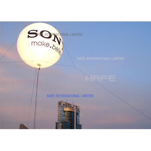 Quality Big Outdoor Events Helium Balloon Lights 5 M / 16.4 Ft Advertising Logo for sale