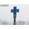 China High Brightness Cross Led Sign P6 , Pharmacy Neon Sign 6500nit Brightness factory