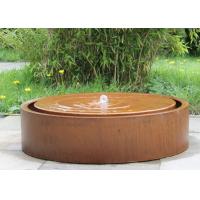 Quality Round Large Water Feature Contemporary Garden Decoration 150cm Dia Size for sale