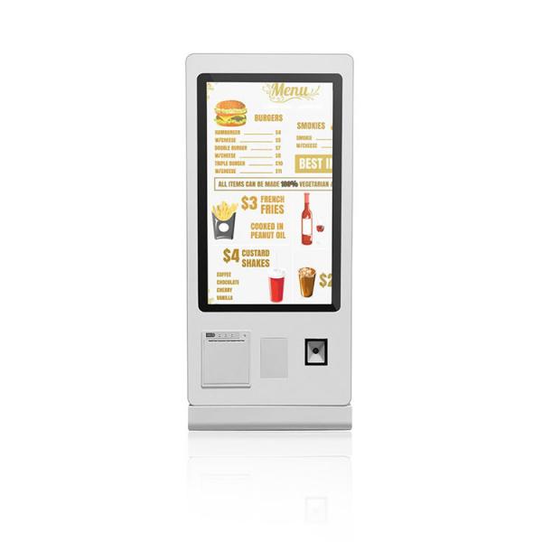 Quality Restaurant Wall Mount Food Ordering Kiosk 27 Inch Touch Screen for sale