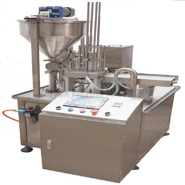 Quality 50-500ml Rotary Cup Filling Sealing Machine Customizable juice cup sealing machine for sale
