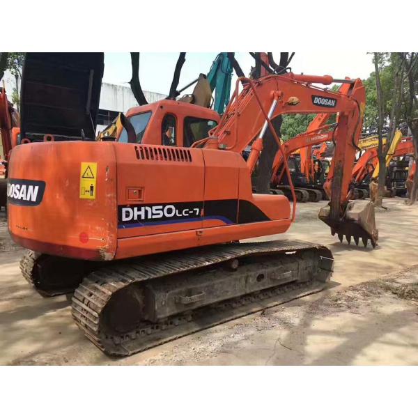 Quality 0.58m³ Bucket 15 Ton Used Doosan Excavator DH150LC-7 5.883L Displacement for sale