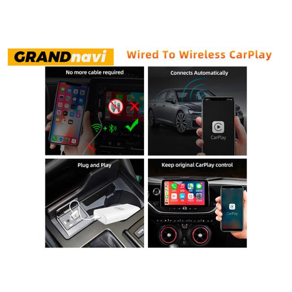 Quality Multimedia Wireless CarPlay Adapter 2.4GHz Portable Carplay Wireless Adapter for sale