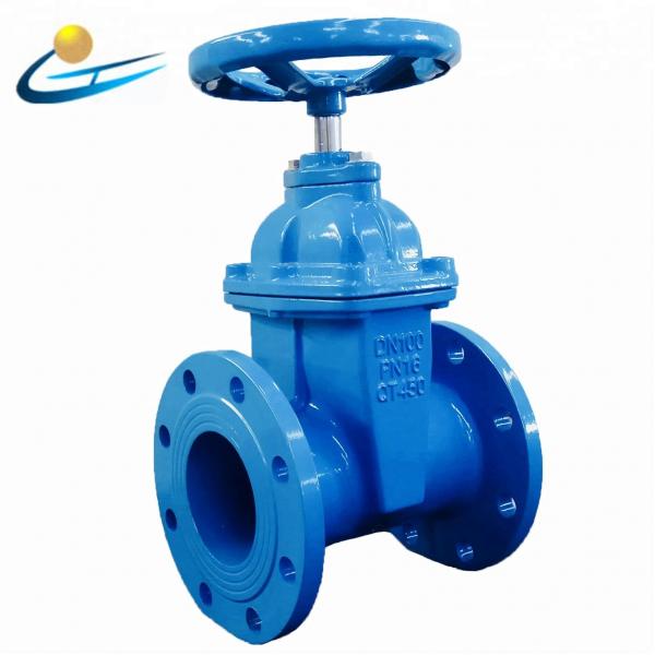 Quality GGG50 Resilient Seated Water Seal Gate Valve DIN PN10 PN16 Ductile Cast Iron for sale