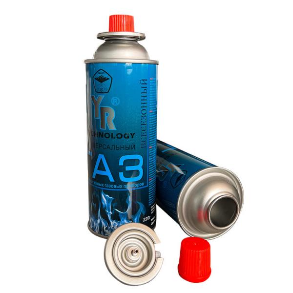 Quality 227g Portable Gas Cartridge Valve With Red Cover General Application Tin Cans for sale