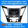 China Ouchuangbo S100 Platform Car GPS for Hyundai Sonata 2011 3G Wifi DDR DVD Navi Multimedia System OCB-075 factory