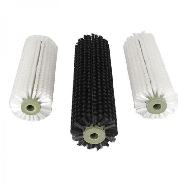 Quality Cylindrical Industrial Nylon Roller Brush Solar Panels Cleaning for sale