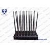 China Remote Control Mobile Phone Signal Jammer Full Bands 16 Antennas With AC Adapter factory