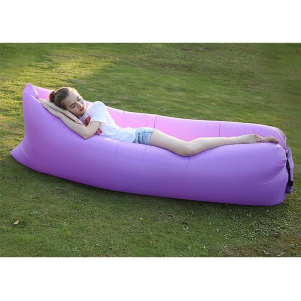 Quality Polyester Lounge Inflatable Sleeping Bag Single Person Inflatable Lazy Beach for sale