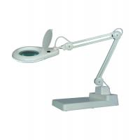 China Internal Springs Magnifying Arm Lamp , Magnifying Glass Led Light Lamp With Heavy Base factory