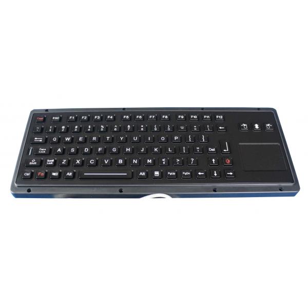 Quality Black Marine Keyboard Water Resistance Industrial Keyboard With Touchpad for sale