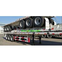 China 3 Axles Heavy Duty Semi Trailers 40ft Flatbed Trailer For Container Load factory