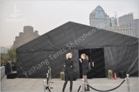 China Durable 300 People Black Fabric Tent Structures , PVC Party Tent Marquee factory