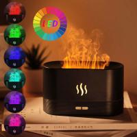 Quality Newest Hot Sell Luftbefeuchter 180Ml Colorful Aroma RGB Led Diffuser 3d Flame for sale