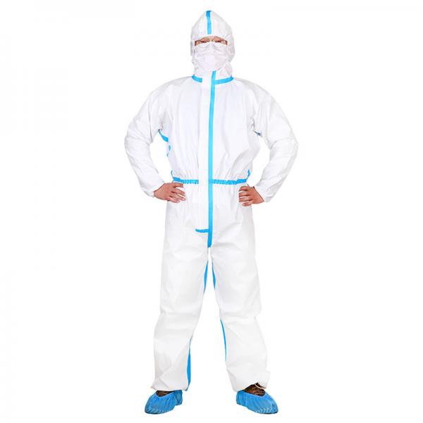 Quality Disinfect Bio Security Type 4 Disposable Coveralls 65g SF Microporous Suit For Men Women for sale