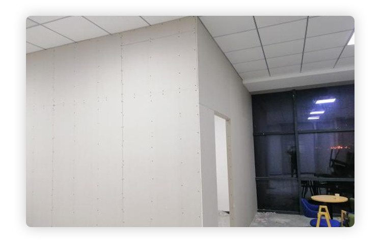 China Gypsum Partition Wall Light Steel Keel Fire Resistant For Office Buildings factory