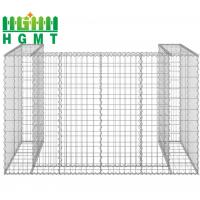 China Iso Galvanized 2mx1mx1m Gabion Wire Mesh Stone Cage Baskets for sale