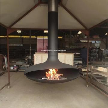 Quality Indoor Heaters Suspended Wood Buning Fireplace And Ceiling Hanging Fireplace for sale