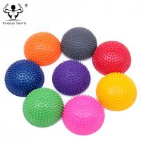 China PVC Inflatable Half Ball Foot Massager , Durable Half Balls For Feet 16*9 Cm factory