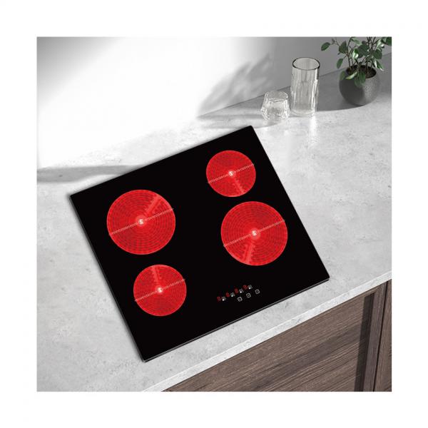 Quality Digital Display Electric Touch Control Ceramic Hob Stove Top 230V 4 Burner for sale
