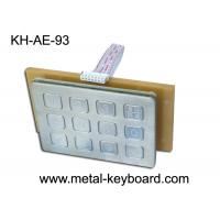 China Industrial Metal 12 Keys Metal Numeric Keypad , Door Entry Keypad Anti - vandal factory