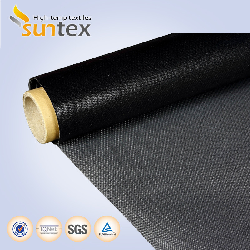 China 580g Ptfe Coated Fiberglass Fabric China Single Side For Heat Resistant Blanket for sale