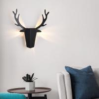 China Creative wall lamp LED wall lamp Nordic wrought iron antler deer wall lamp（WH-OR-105) factory