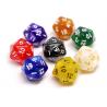 China Fun Board Game Accessories / Resin Stocked Standard D4 D6 D8 D10 20 Sided Dice factory