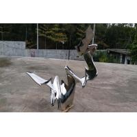 Quality Public Art Stainless Steel Sculpture , Outdoor Metal Garden Statues Sculptures for sale