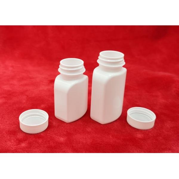 Quality HDPE 30ml Blank Supplement Bottle , Small Square Plastic Containers With Cap / for sale
