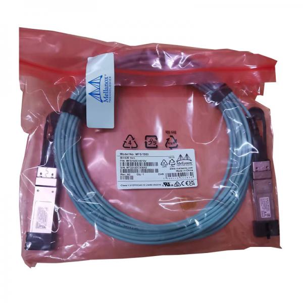 Quality VPI HDR & ETH Infiniband Mellanox AOC Cables MFS1S50-H010V 200Gb/S for sale