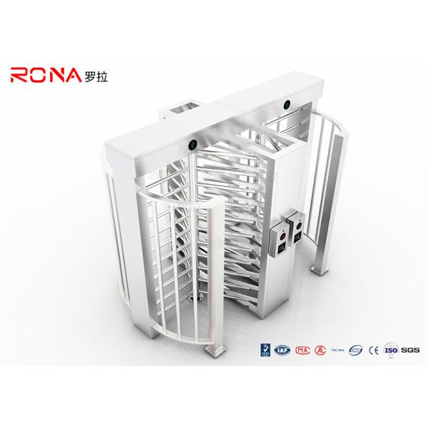 Quality Pedestrian Access Control Full Height Turnstile Integrated RFID Finger Print for sale