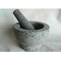 Quality Herb Stone 6 Inch Mortar Pestle Hand Made Granite Moisture Resistant for sale