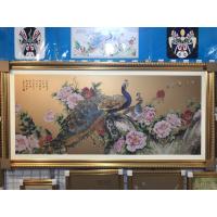 China Custom Hotel Decorative Metal Picture Frame Wall Art Cloisonne Paint Enamel factory