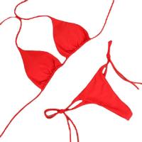 China Garter Sexy Lingerie Bra Set With Push Up Bra Swimwear Bikini String Bathing For Fat Women factory