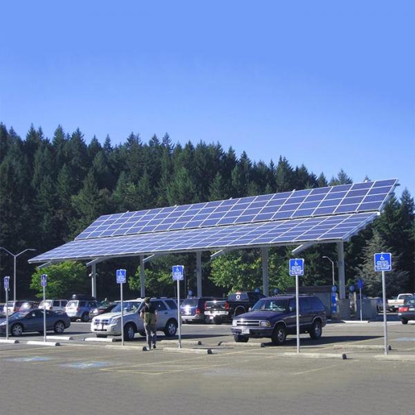 Quality Commercial Carport Solar Systems Arrays Support EPC Aluminium Steel Q345B Al6005 for sale
