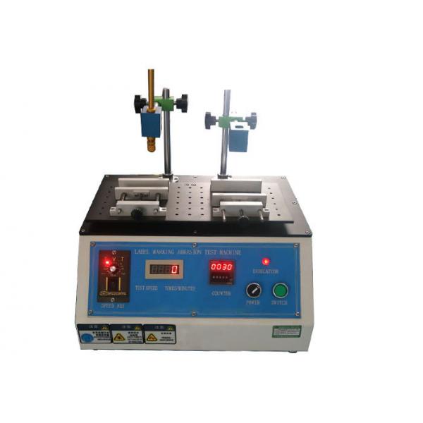 Quality Button Operation Electrical Appliance Testing Equipment / Automatic Label Marking Petroleum Spirit Abrasion Test Machine for sale