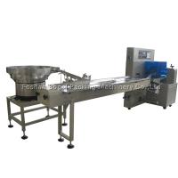 China Automatic Food Packaging Line Turntable Type Marker Pen Feeding Packing for sale