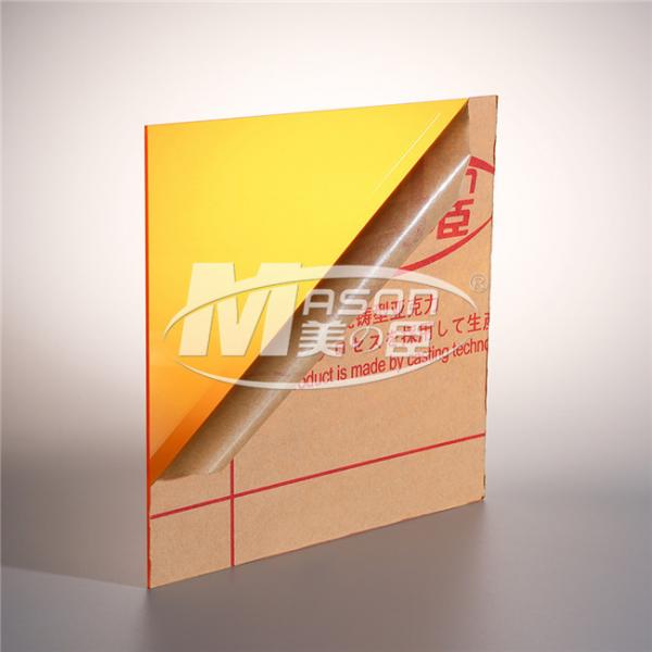 Quality 3mm Acrylic Orange Perspex Sheet Cutting Perspex Plastic Board Sheet Plexiglass for sale