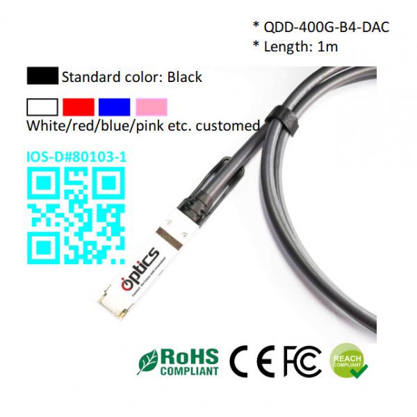 Quality 400G QSFPDD to 4x100G QSFP56 Breakout (Direct Attach Cable) Cables (Passive) 1M for sale