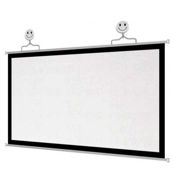 Quality Simple Hanging HD Home Warp Knitting Projection Screen 16:9 100" Inch for sale