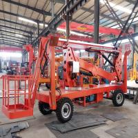 China Self Propelled Trailer Mounted Cherry Picker lift PLC Control System factory