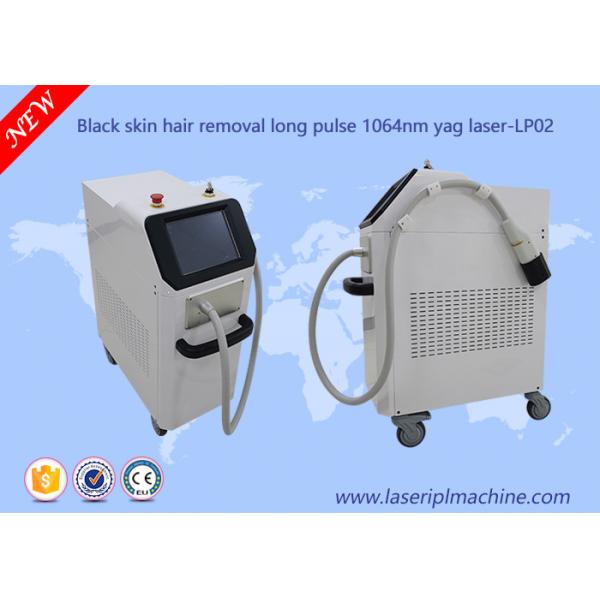 Quality Black Skin Diode Laser Hair Removal Machine Painless Nd Yag Laser 1064nm Long Pulse for sale