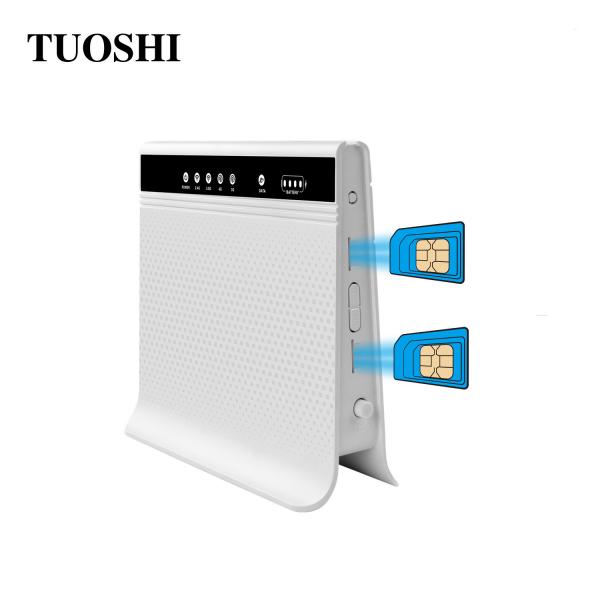Quality SMA Antenna Port Dual Sim Card Wireless CPE 5.8G 1200Mbps Unlocked 4G Wifi Router for sale