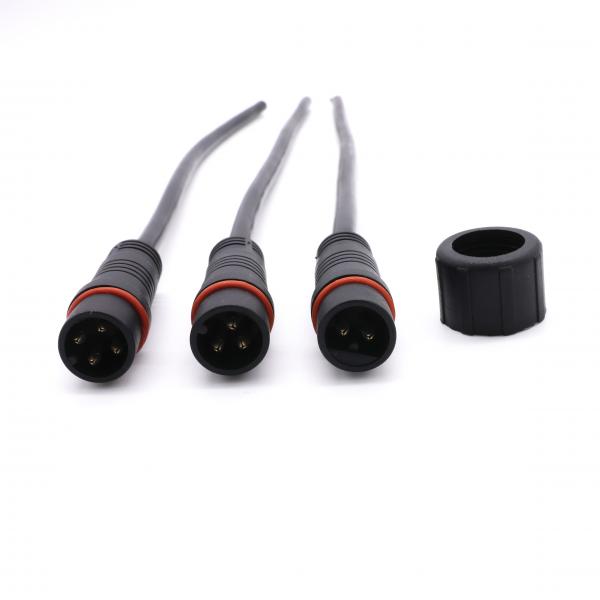 Quality Male Female Screw Type Cable Connector , IP67 2 Pin Waterproof LED Connector for sale