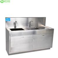 China Customized Scrub 304 Stainless Steel Hand Wash Basin With Faucets factory