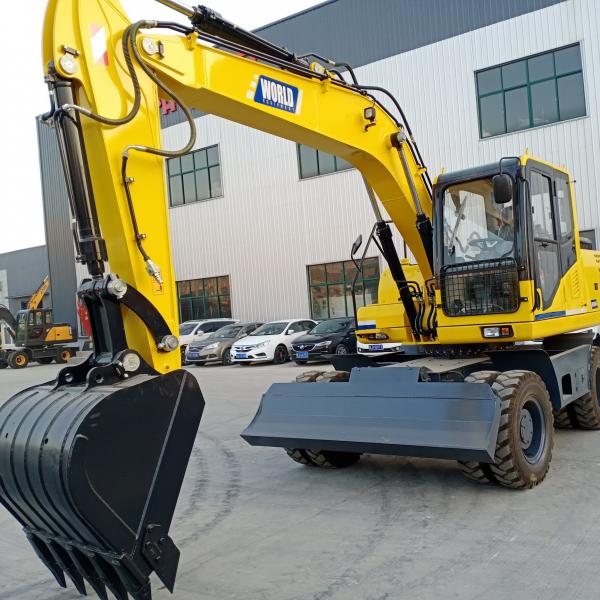 Quality 85kw Small Wheeled Excavator Flexible Operation With Changchai Engine for sale