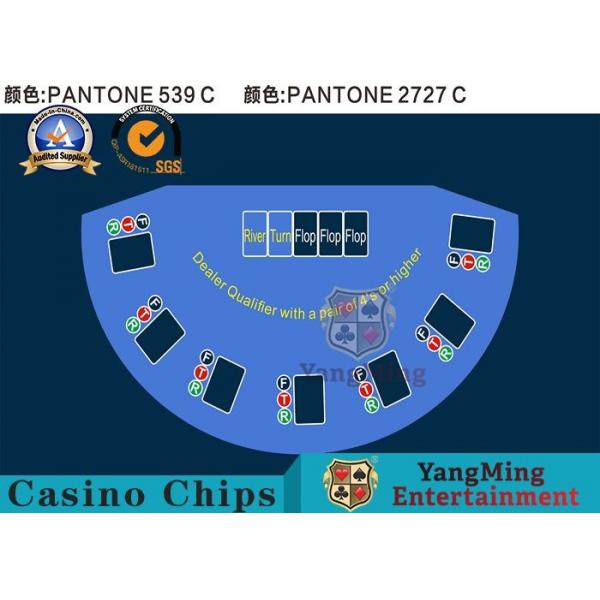 Quality 100% Polyester Fabric Casino Table Layout , High - Density Waterproof Entertainm for sale